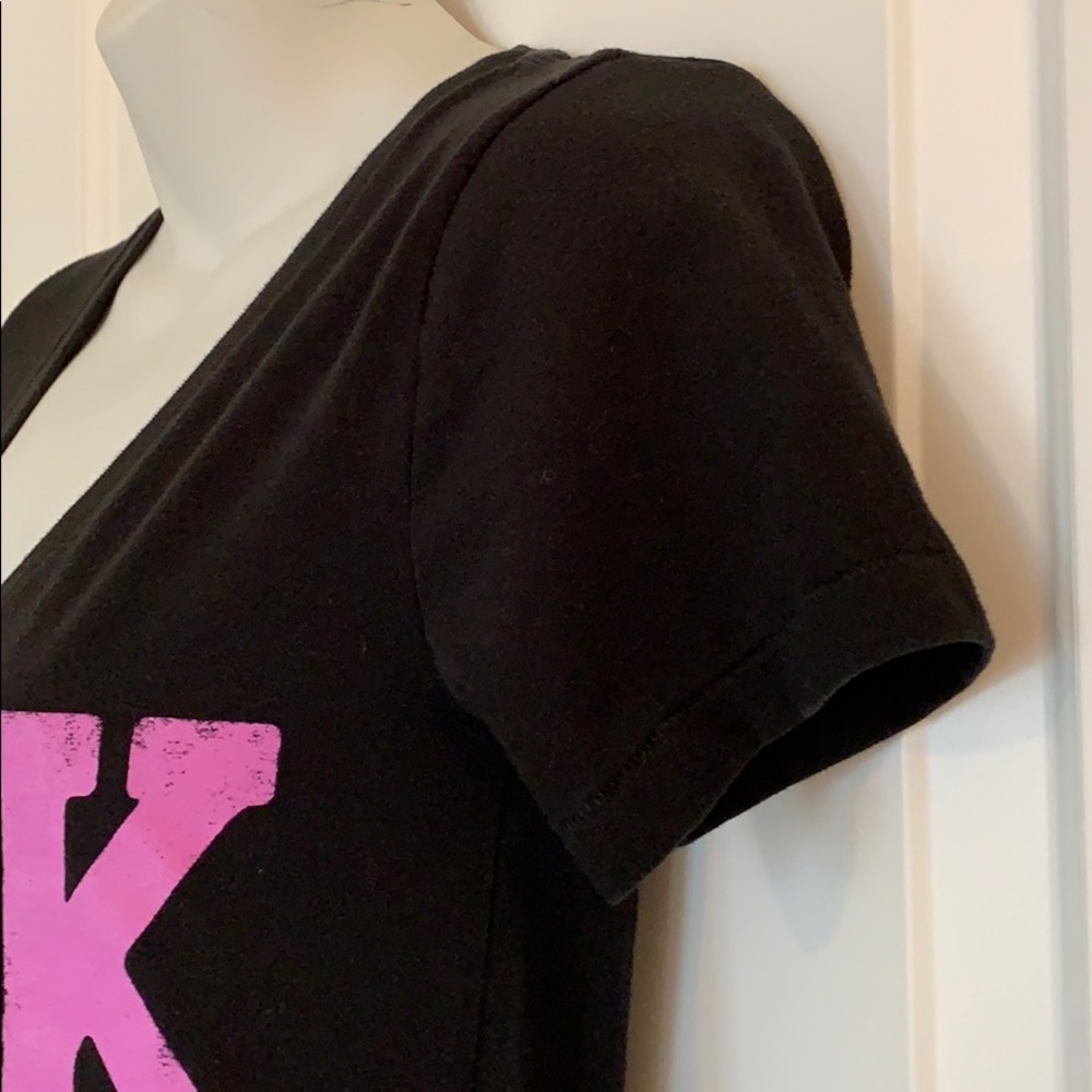 PINK by Victoria’s Secret Black and Pink T-Shirt - Picture 3 of 6